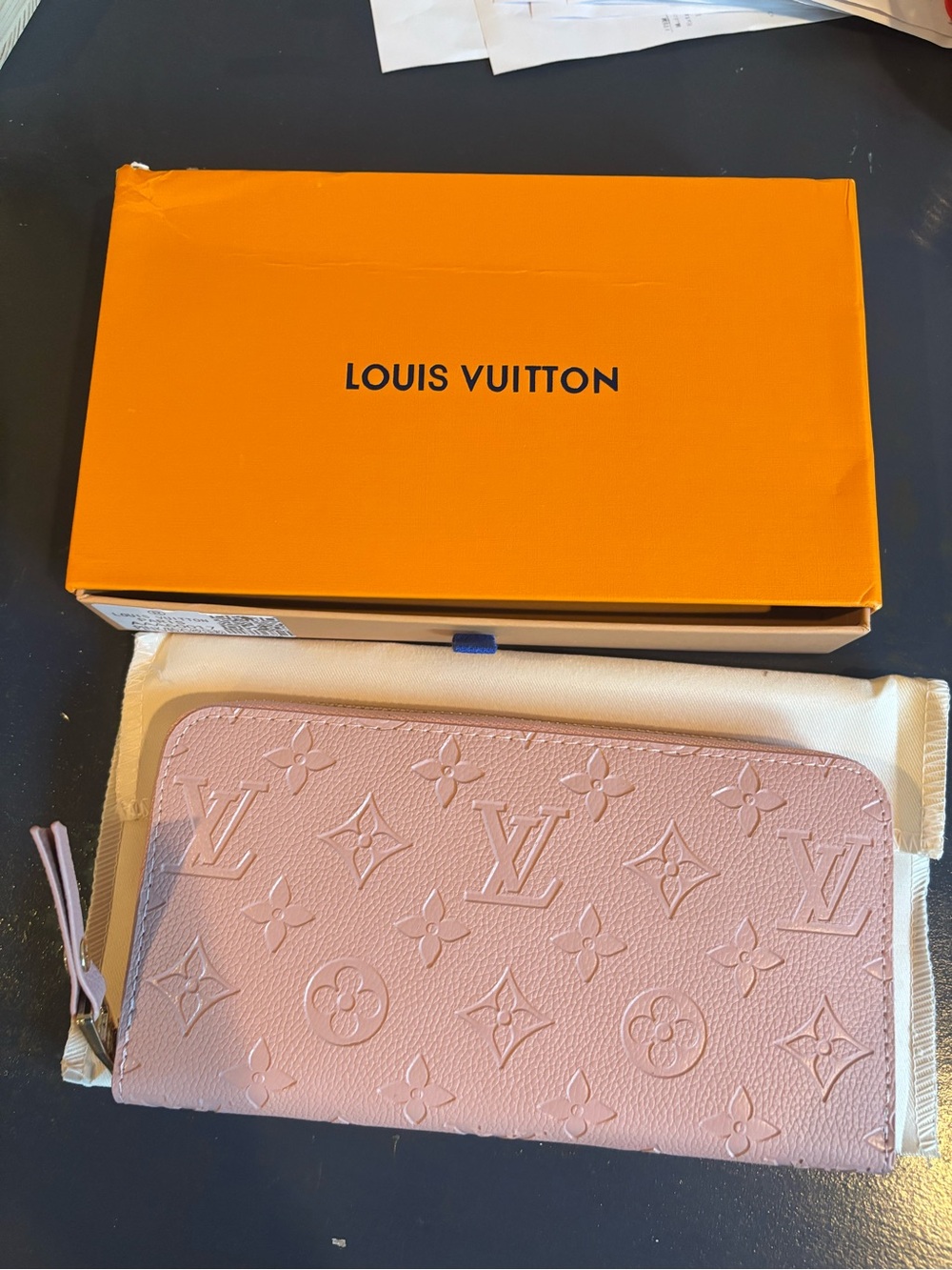 Louis Vuitton Monogram Empreinte Wallet Rose Poudre Pink Leather wallet